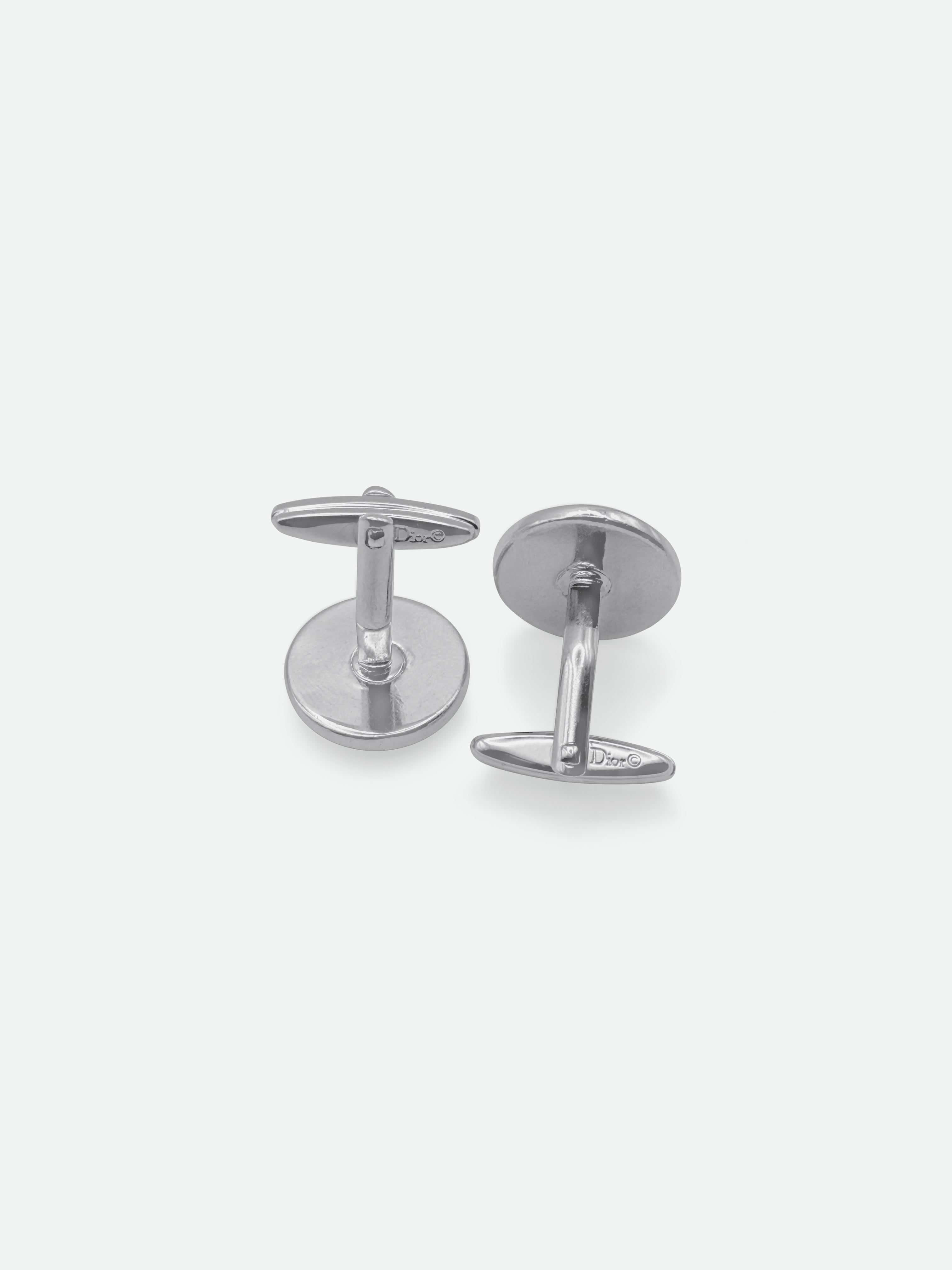 Vintage Dior Oblique Cufflinks