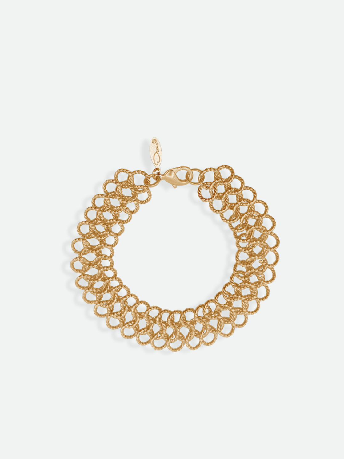 Vintage Oscar De La Renta Gold Link Bracelet