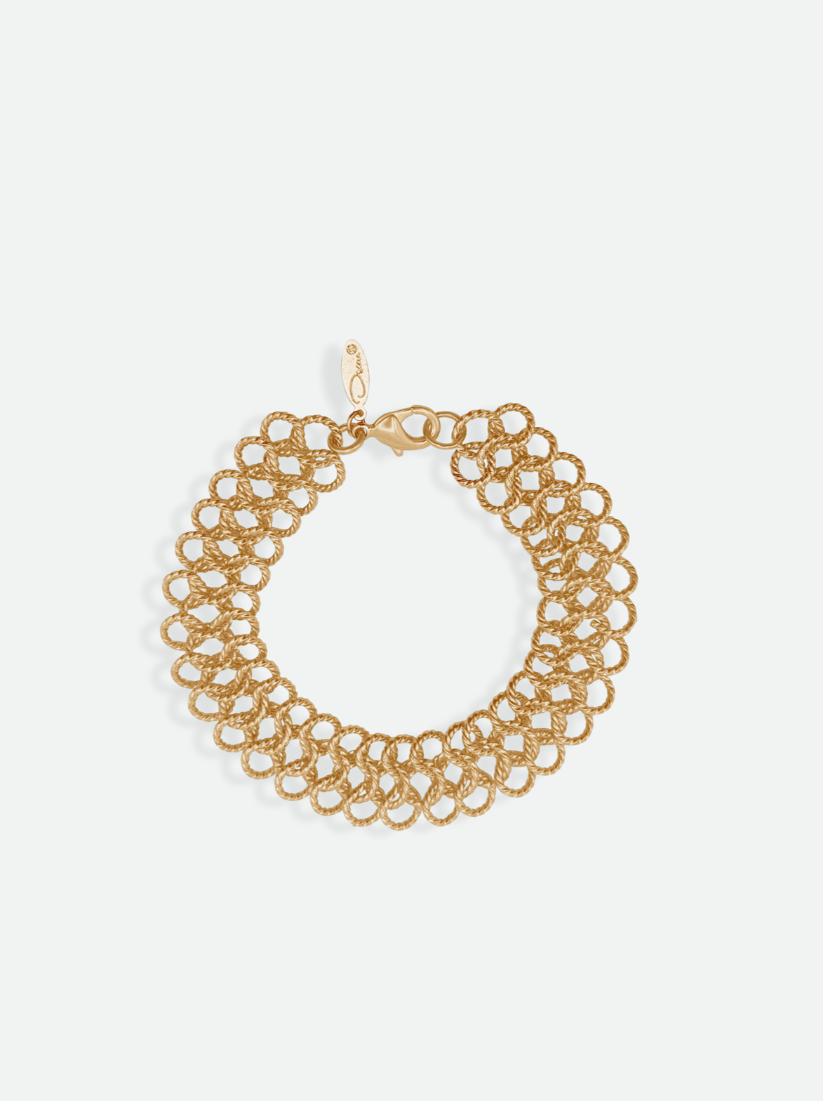 Vintage Oscar De La Renta Gold Link Bracelet