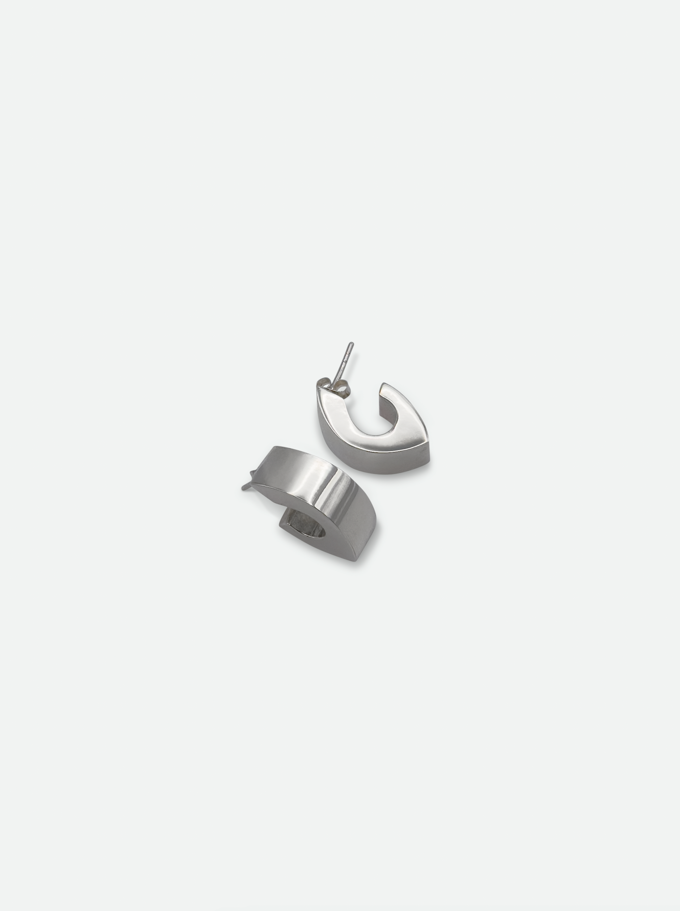 Coveted Silver Abstract Earrings