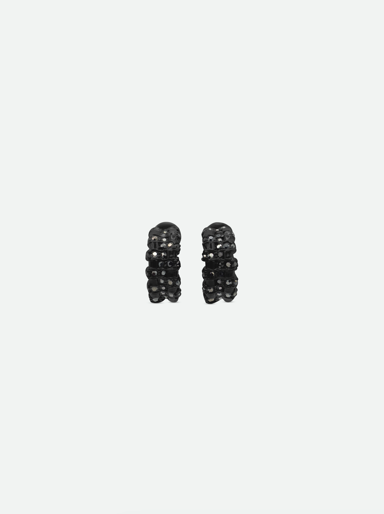 Vintage St. John Black Enamel Earrings