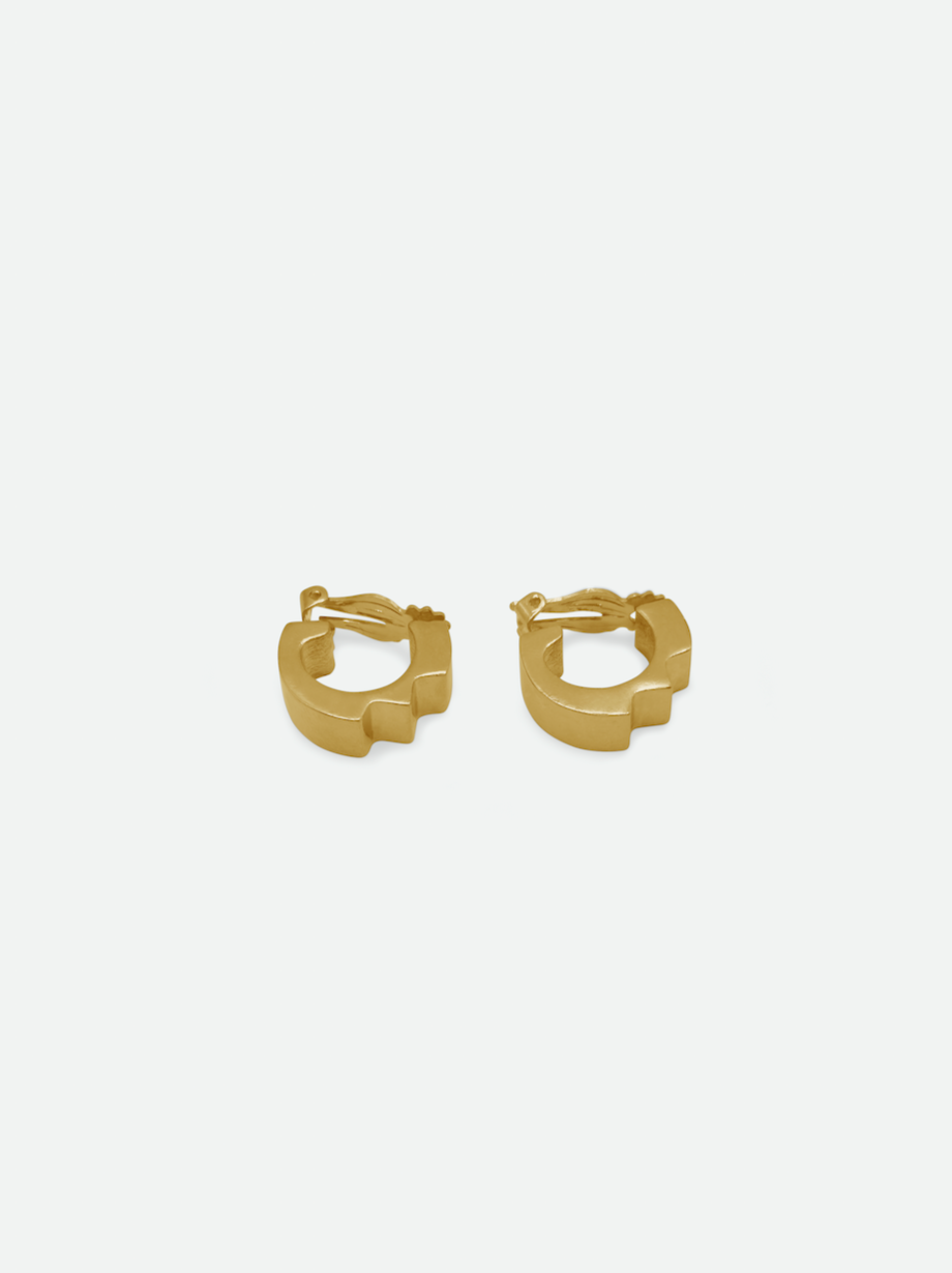 1980s Lanvin Gold Hoop Earrings