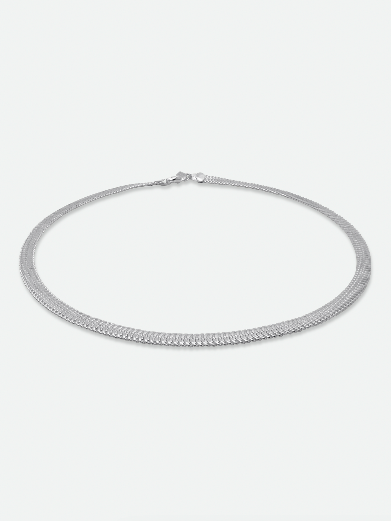 Vintage Napier Silver Herringbone Necklace