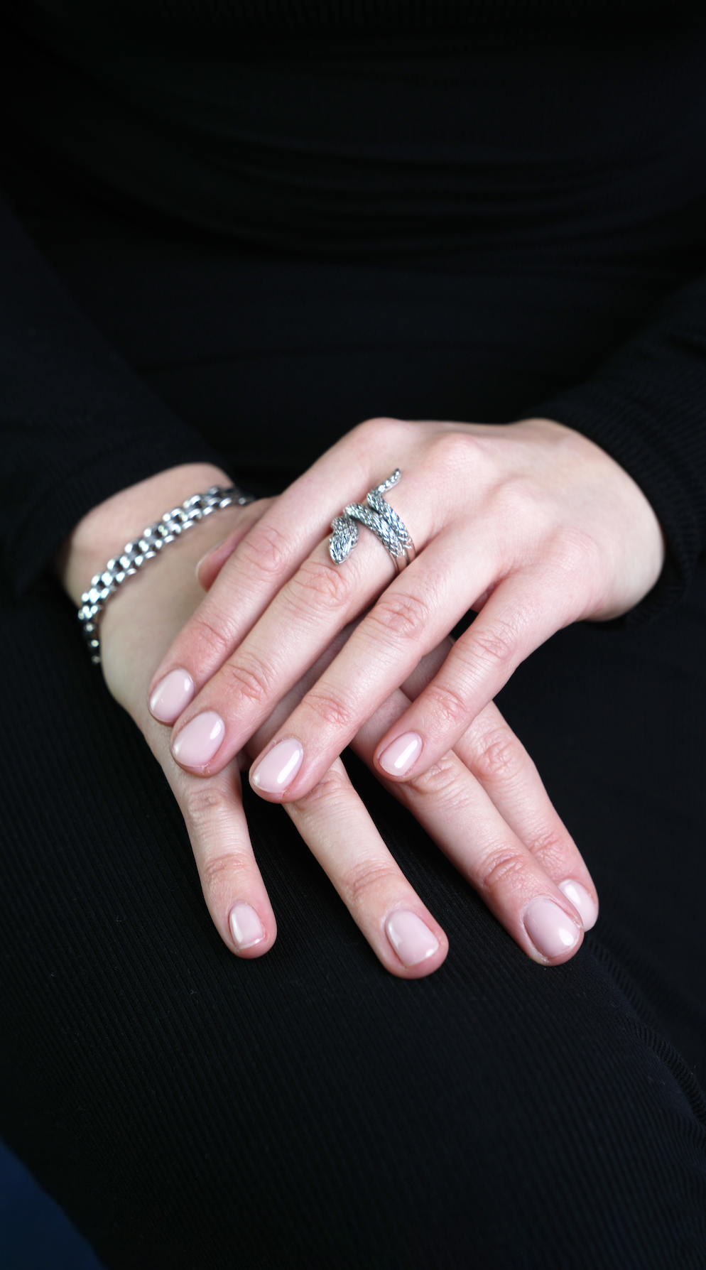 Coveted Silver Snake Ring