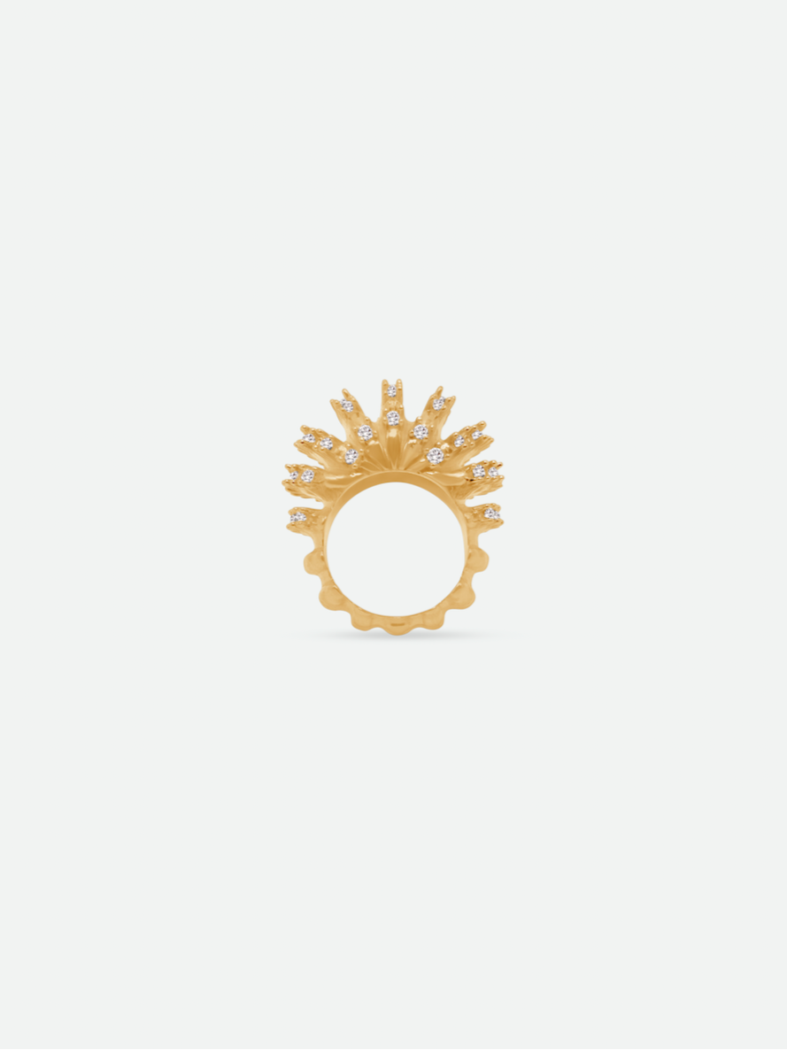 Bottega Veneta Gold Vermeil Ring