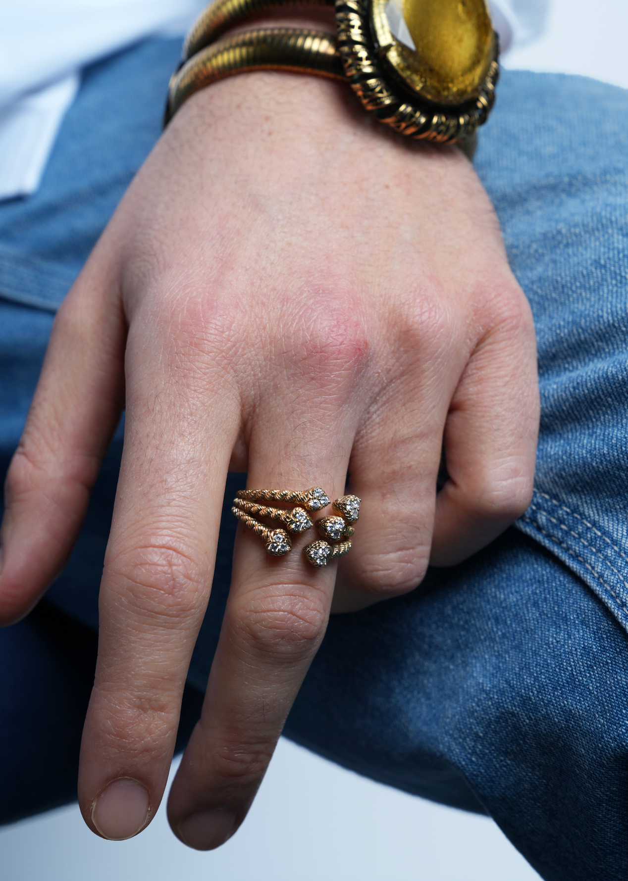 Judith Ripka Gold Vermeil Ring