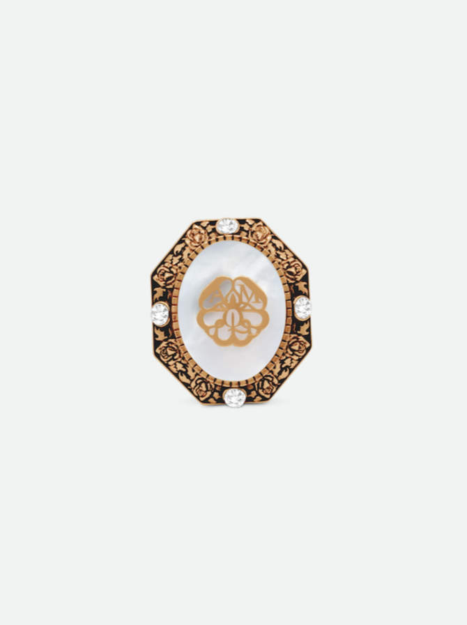 Alexander McQueen Faux Pearl Ring